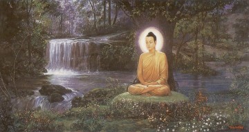  budismo Arte - El príncipe Siddhattha alcanzó la iluminación suprema y se convirtió en el Buda Budismo.